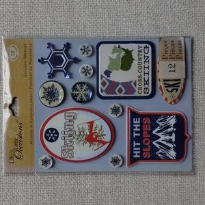 K & Company Skiing Medley Stickers 30-620247 New